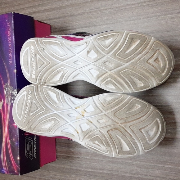 Skechers S Lights Shimmer Beams Sparkle Glitz Youth Light Up Shoes - Picture 4 of 9